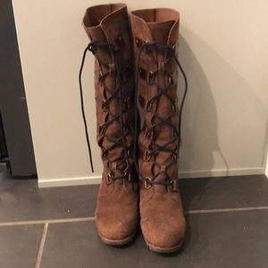 Sorel Joan of Artic Tall suede lace up boot